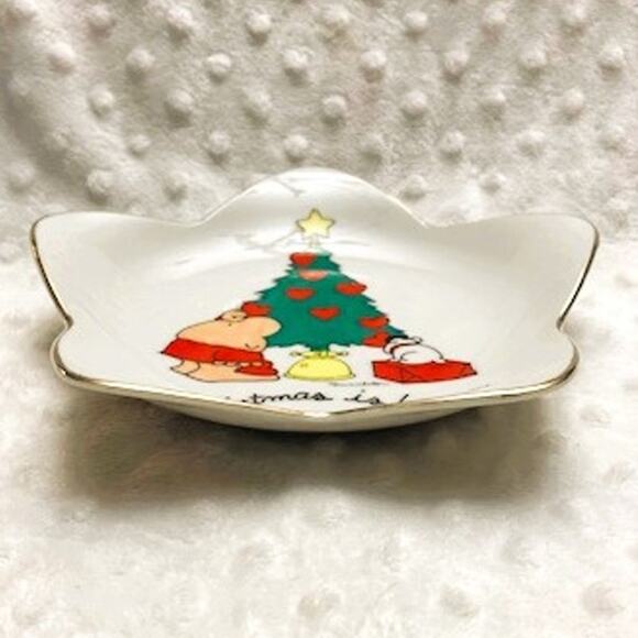 Vintage Ziggy (Tom Wilson) Christmas, 7" Star Shaped Porcelain Plate (1981) - Picture 4 of 6